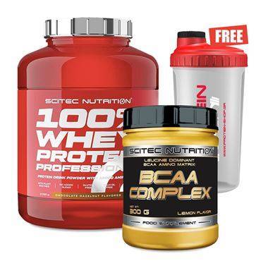 Scitec Nutrition 100% Whey Protein Professional (2350 gr) + Scitec Nutrition BCAA Complex (300 gr)