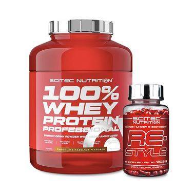 Scitec 100% Whey Protein Professional (2350 gr) + Scitec Restyle (120 Caps)