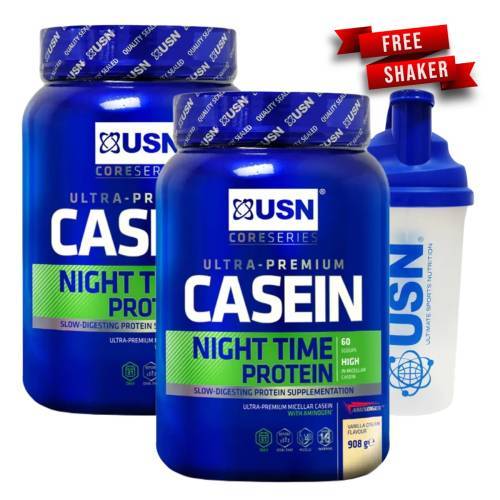 2 X Usn Nutrition Ultra Premium Casein Night Time Protein (908 gr)