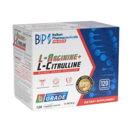Balkan Pharmaceuticals L-Arginine+L-Citrulline (120 Caps)